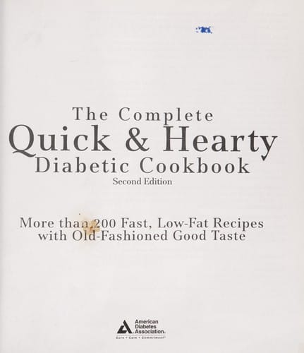 The complete quick & hearty diabetic cookbook