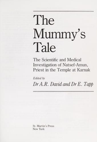 The mummy's tale