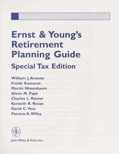 Ernst & Young's retirement planning guide