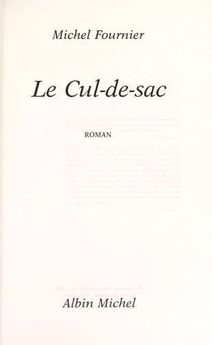 Le cul-de-sac