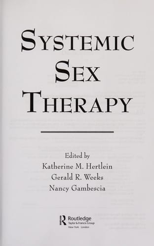 Systemic sex therapy
