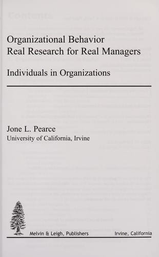 Organizational behavior