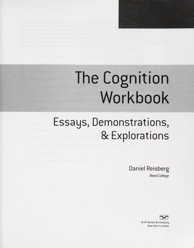 The Cognition workbook