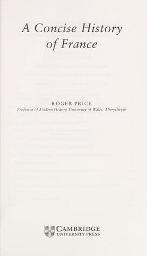 A concise history of France