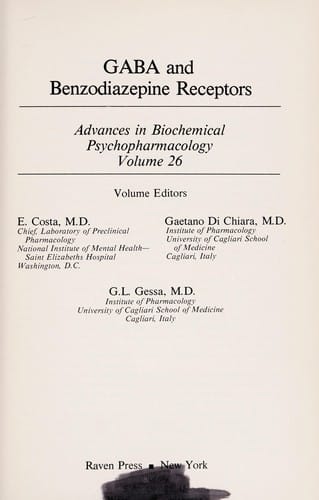 GABA and benzodiazepine receptors