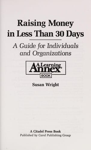 Raising money in less than 30 days