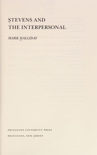 Stevens and the interpersonal