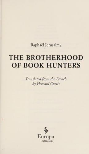 The brotherhood of book hunters