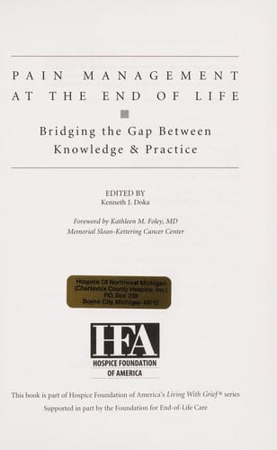 Pain management at the end of life