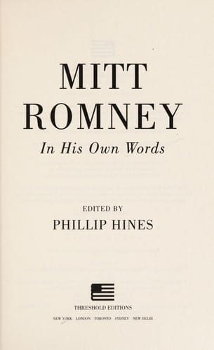 Mitt Romney in his own words