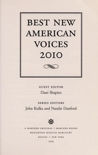 Best new American voices 2010