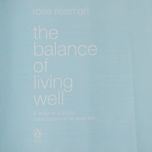 The balance of living well