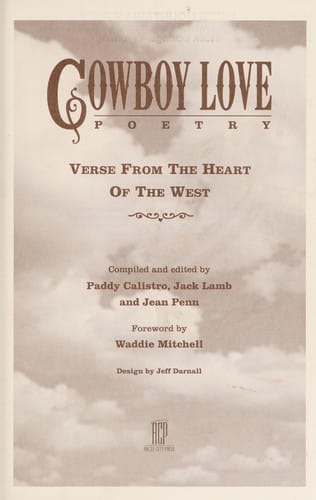 Cowboy love poetry