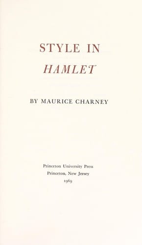 Style in Hamlet