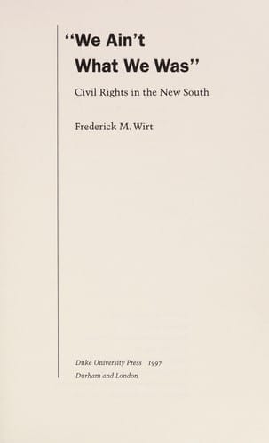 We ain't what we was