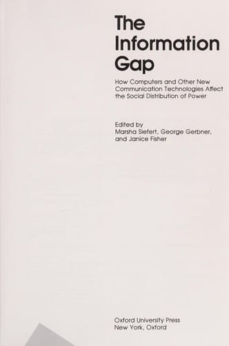 The Information gap