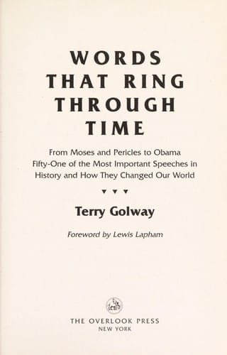 Words that ring through time