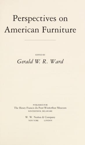 Perspectives on American furniture