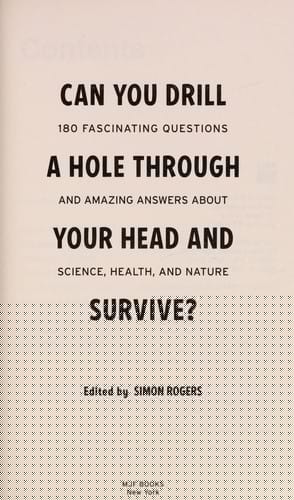 Can you drill a hole through your head and survive?