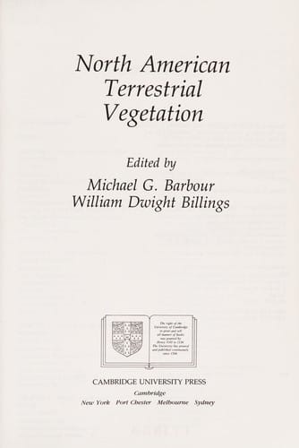 North American terrestrial vegetation