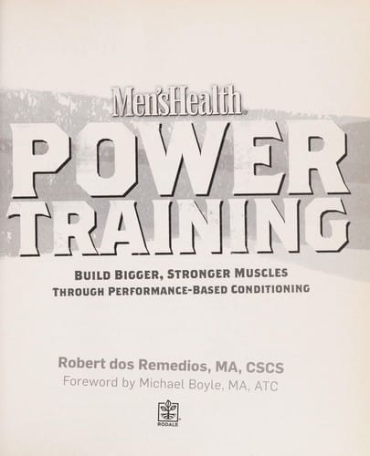 Men's health power training