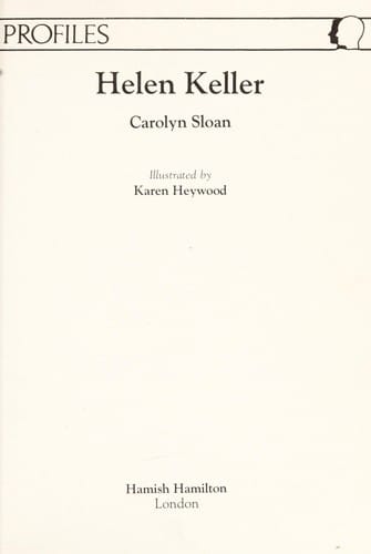 Helen Keller (Profiles (London, England))