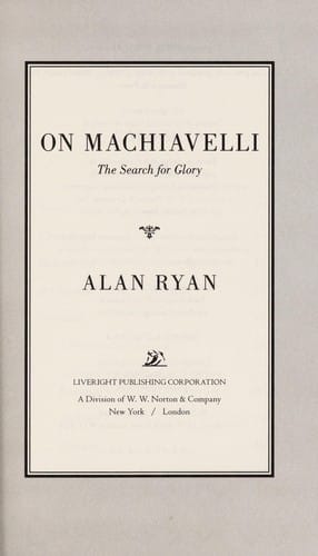 On Machiavelli