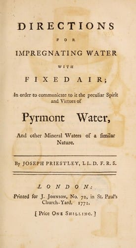 Directions for impregnating water with fixed air in order to communicate to it the peculiar spirit and virtues of Pyrmont water