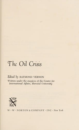 The Oil crisis