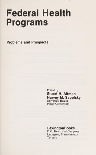 Federal health programs