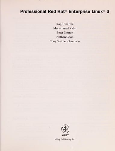 Professional Red Hat Enterprise Linux 3