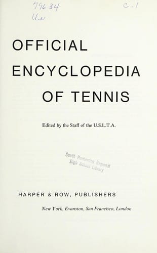 Official encyclopedia of tennis