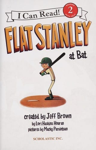 Flat Stanley at bat