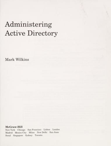 Administering Active Directory