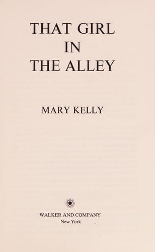 That Girl in the Alley