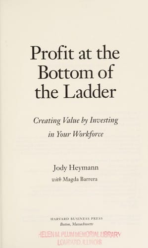 Profit at the bottom of the ladder