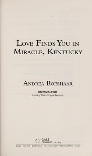 Love finds you in Miracle, Kentucky