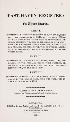 The East-Haven register