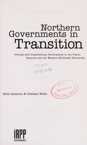 Northern governments in transition