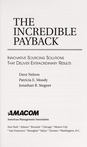 The incredible payback