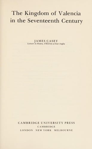 The Kingdom of Valencia in the seventeenth century