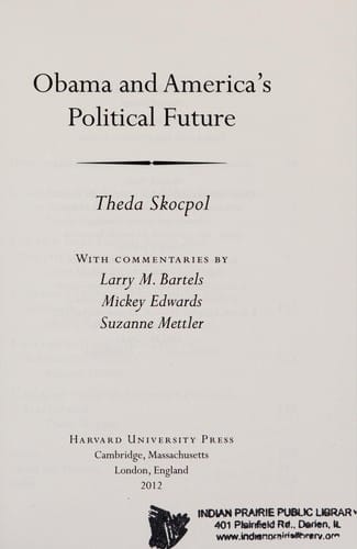 Obama and America's political future