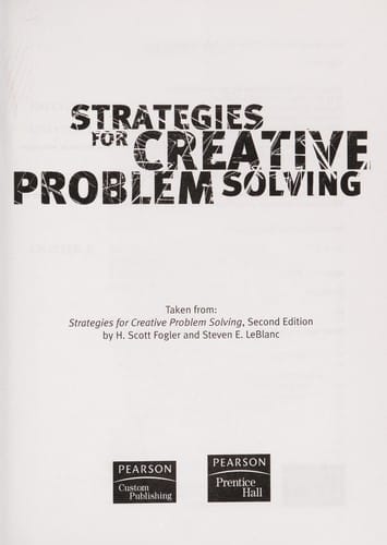 Strategies for creative problem solving