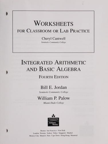 Worksheets for classroom or lab practice