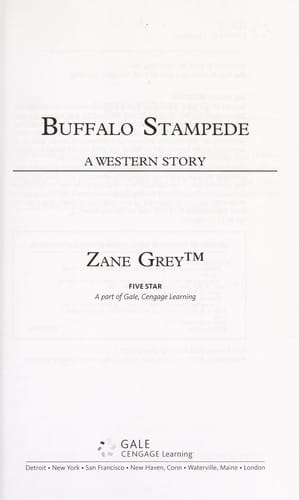 Buffalo stampede