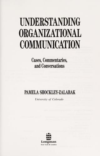Understanding organizational communication