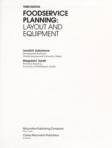Foodservice planning