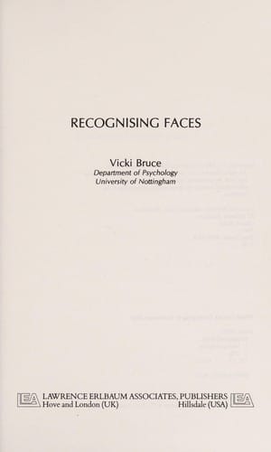 Recognising faces