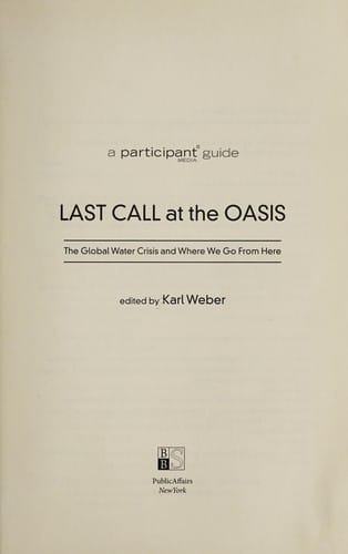 Last call at the oasis