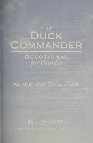 The Duck commander devotional for couples